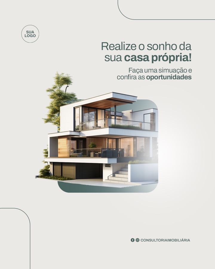 Arte pronta pra imobiliária