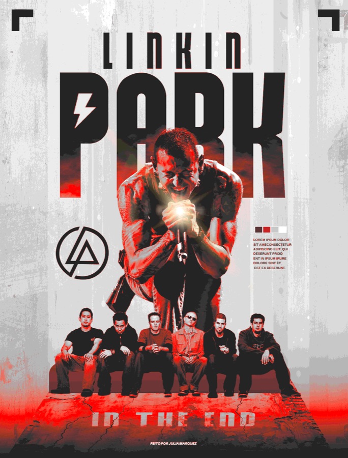Pôster editorial pronto no estilo do pack