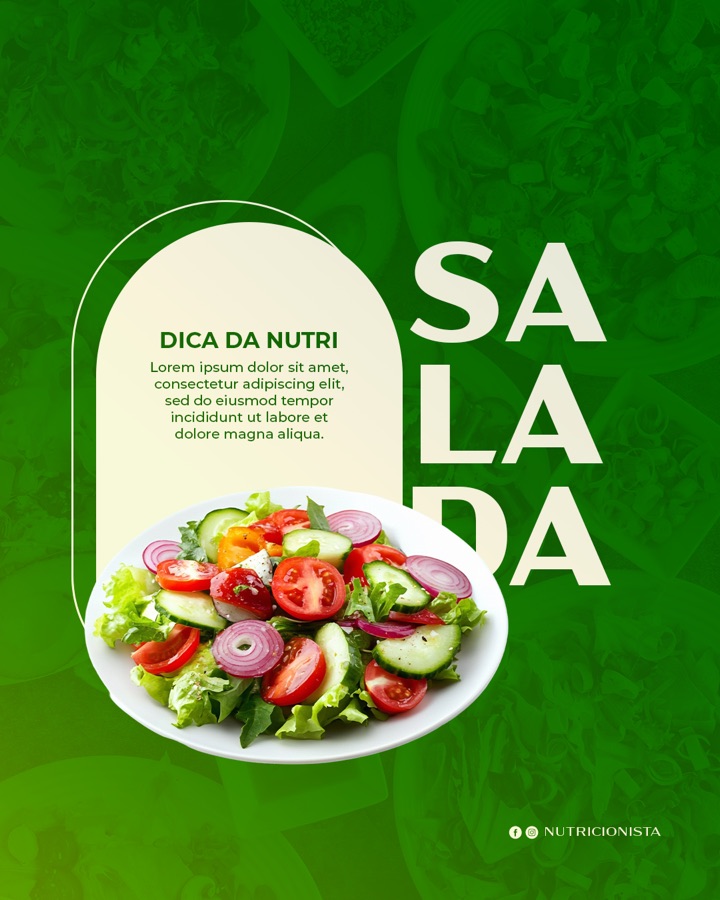 Arte pronta pra nutricionista