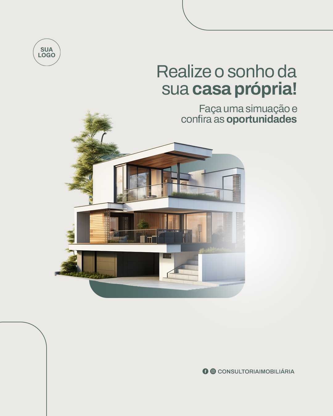Arte pronta pra imobiliária