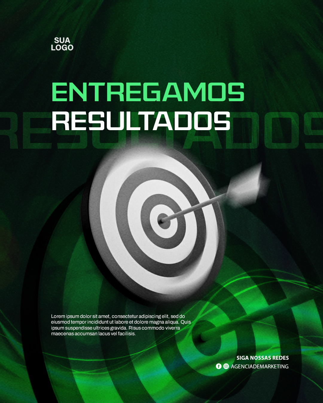 Arte pronta pra agência de marketing